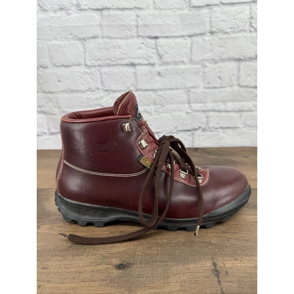 Vintage Vasque Skywalk Sundowner 7535 Gore-Tex Leather Hiking Boots Italy 8.5 M